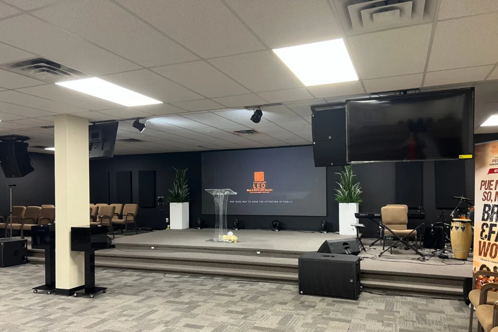 Finished LED installation